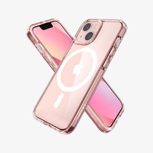 ACS03210 - iPhone 13 Pro Max Case Ultra Hybrid Mag Safe Compatible in white showing the back